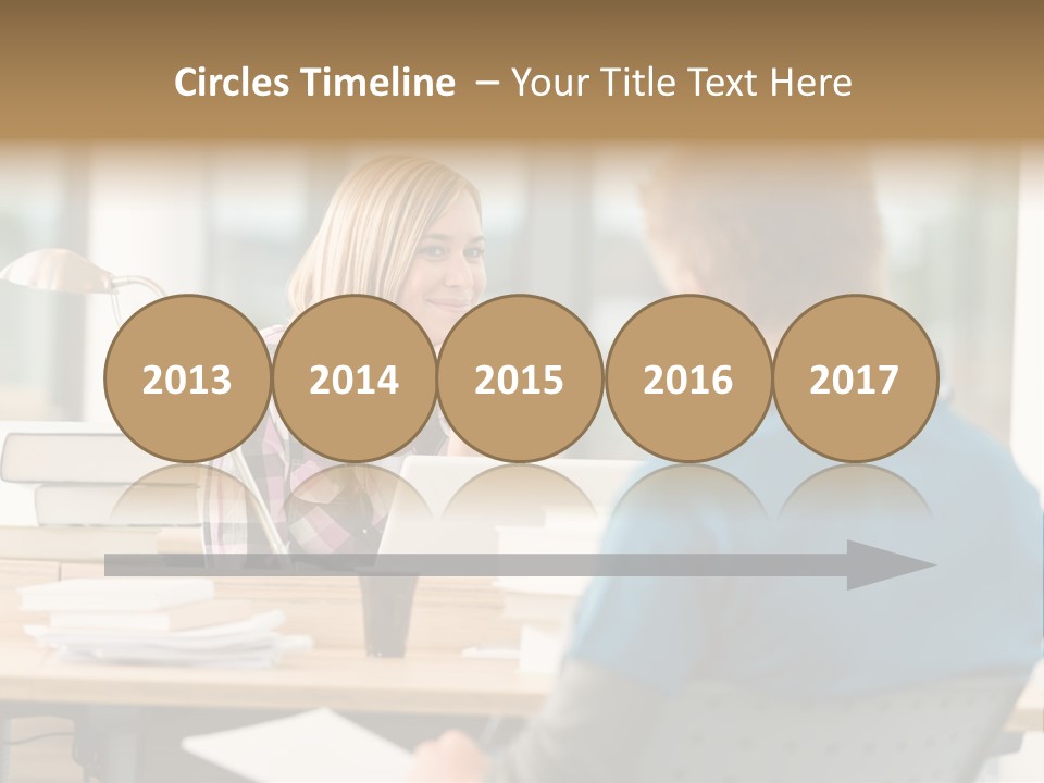 Holding Two Sitting PowerPoint Template