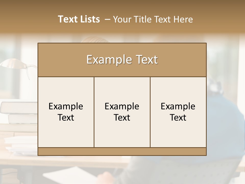 Holding Two Sitting PowerPoint Template