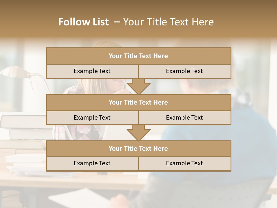 Holding Two Sitting PowerPoint Template