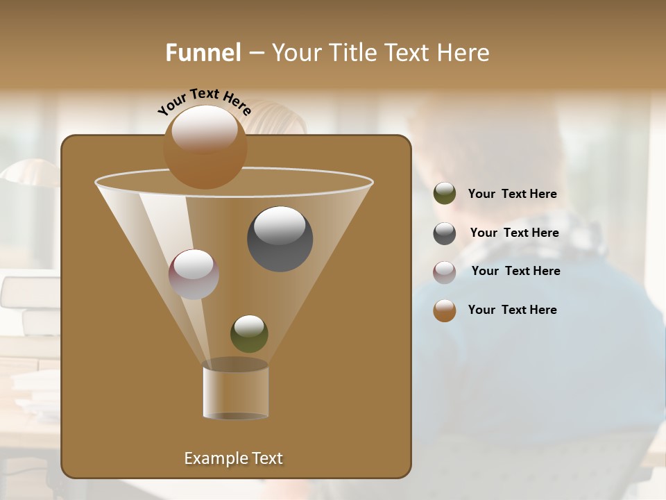Holding Two Sitting PowerPoint Template