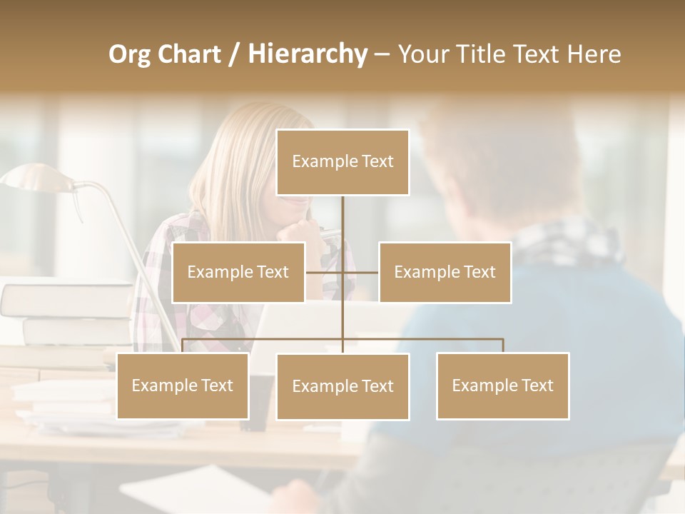 Holding Two Sitting PowerPoint Template
