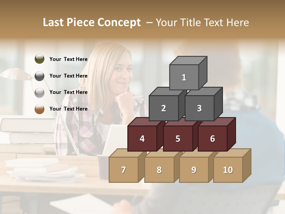 Holding Two Sitting PowerPoint Template