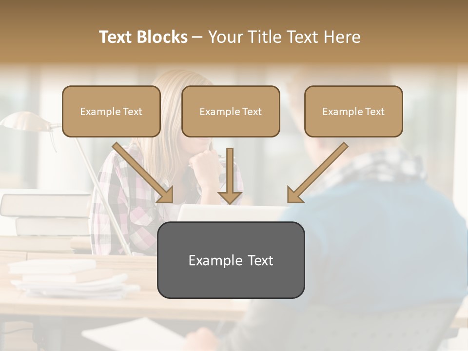 Holding Two Sitting PowerPoint Template