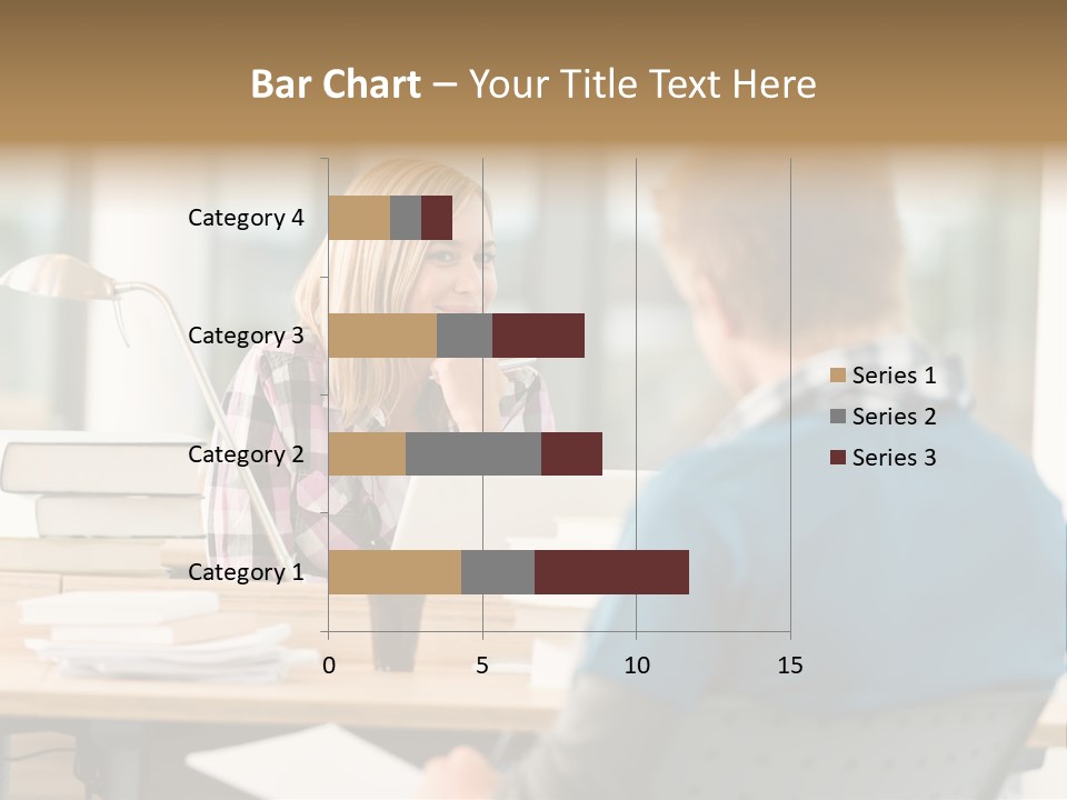 Holding Two Sitting PowerPoint Template