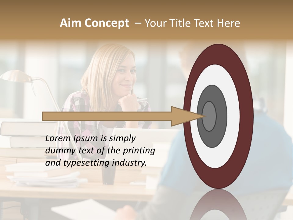 Holding Two Sitting PowerPoint Template