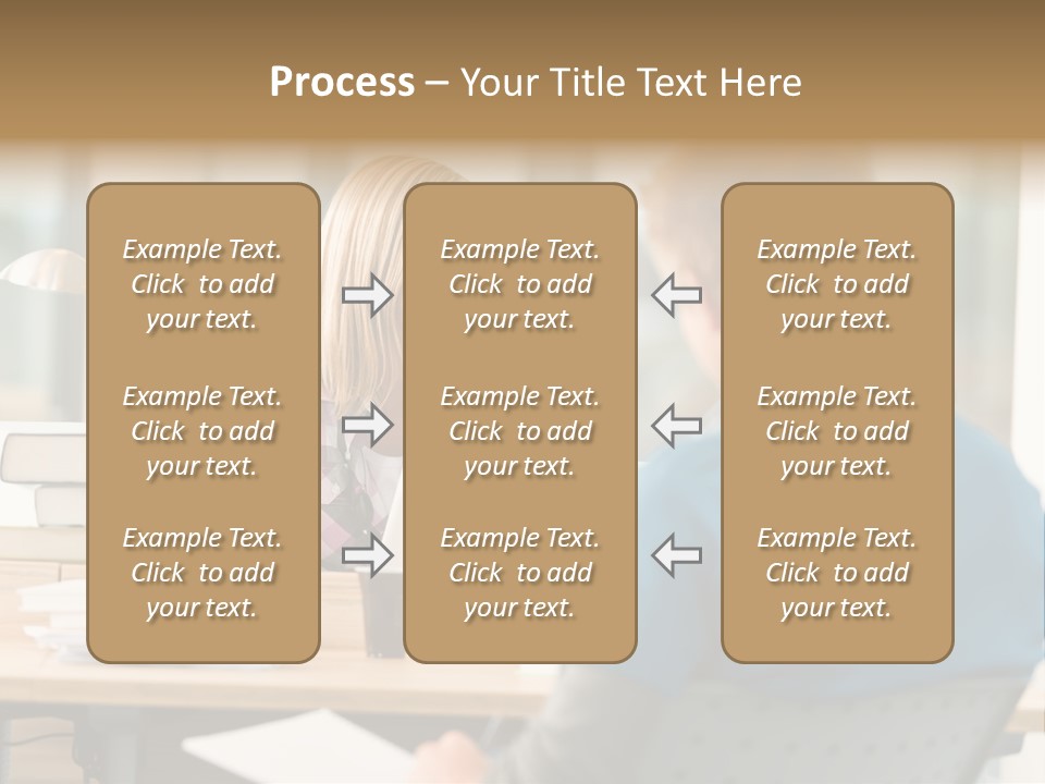 Holding Two Sitting PowerPoint Template