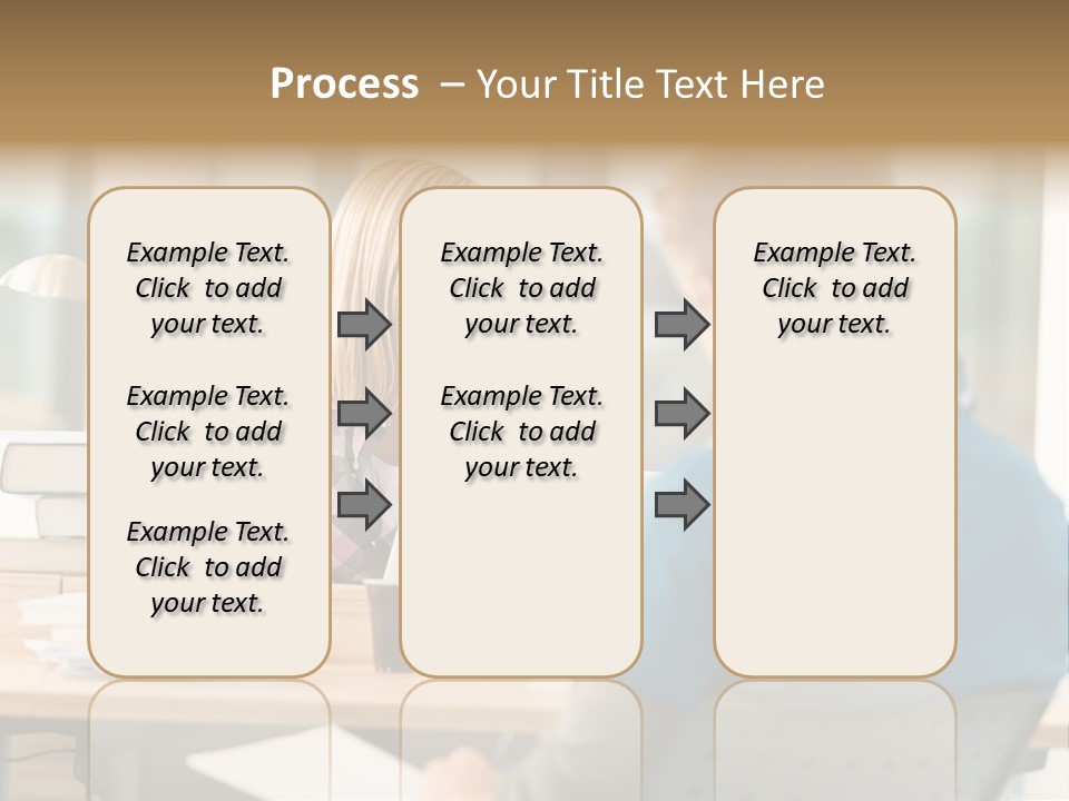 Holding Two Sitting PowerPoint Template