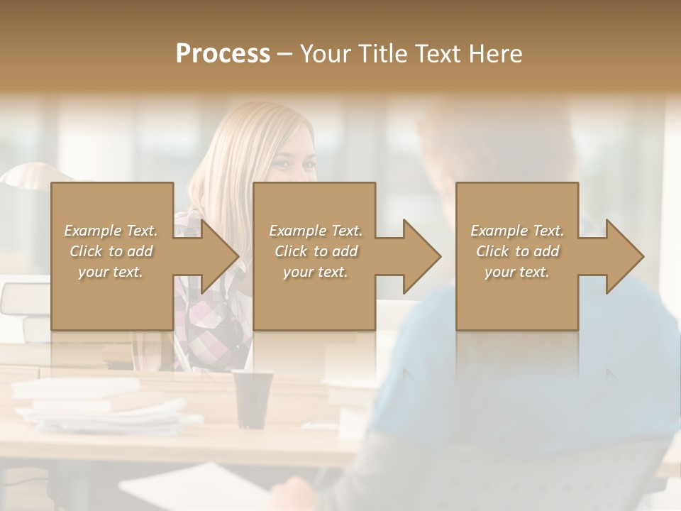 Holding Two Sitting PowerPoint Template