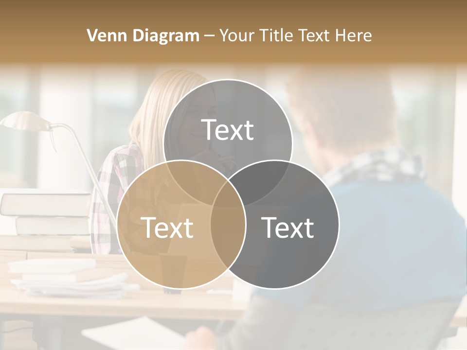 Holding Two Sitting PowerPoint Template