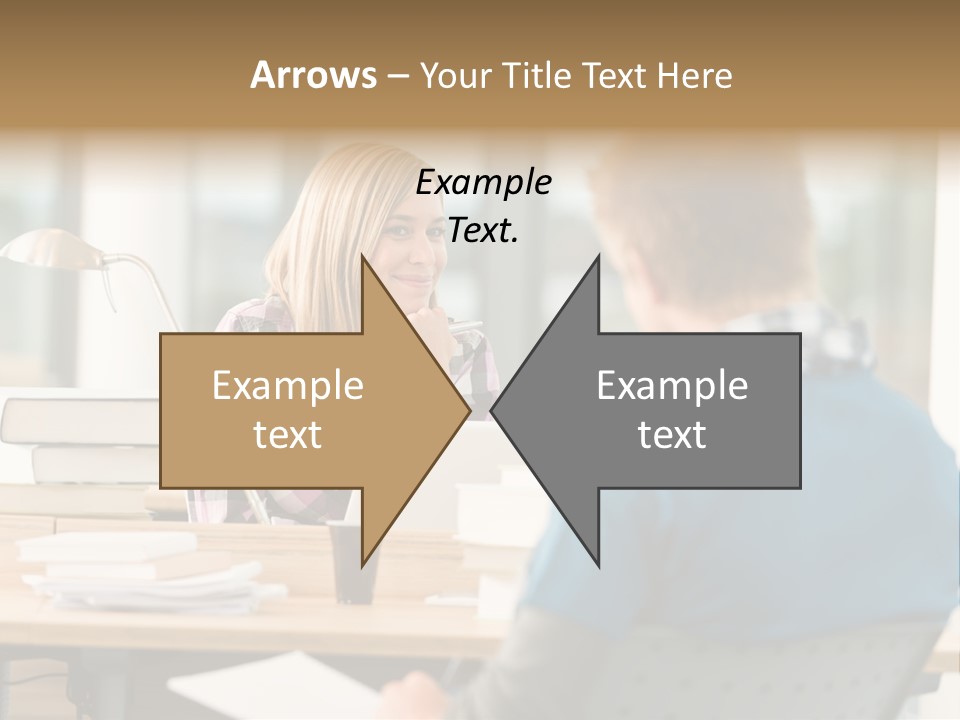 Holding Two Sitting PowerPoint Template