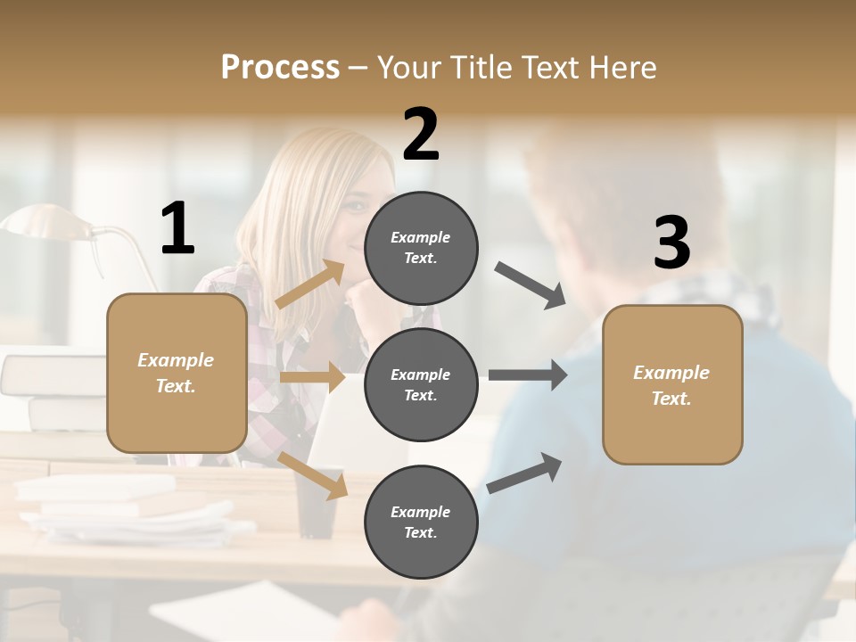 Holding Two Sitting PowerPoint Template