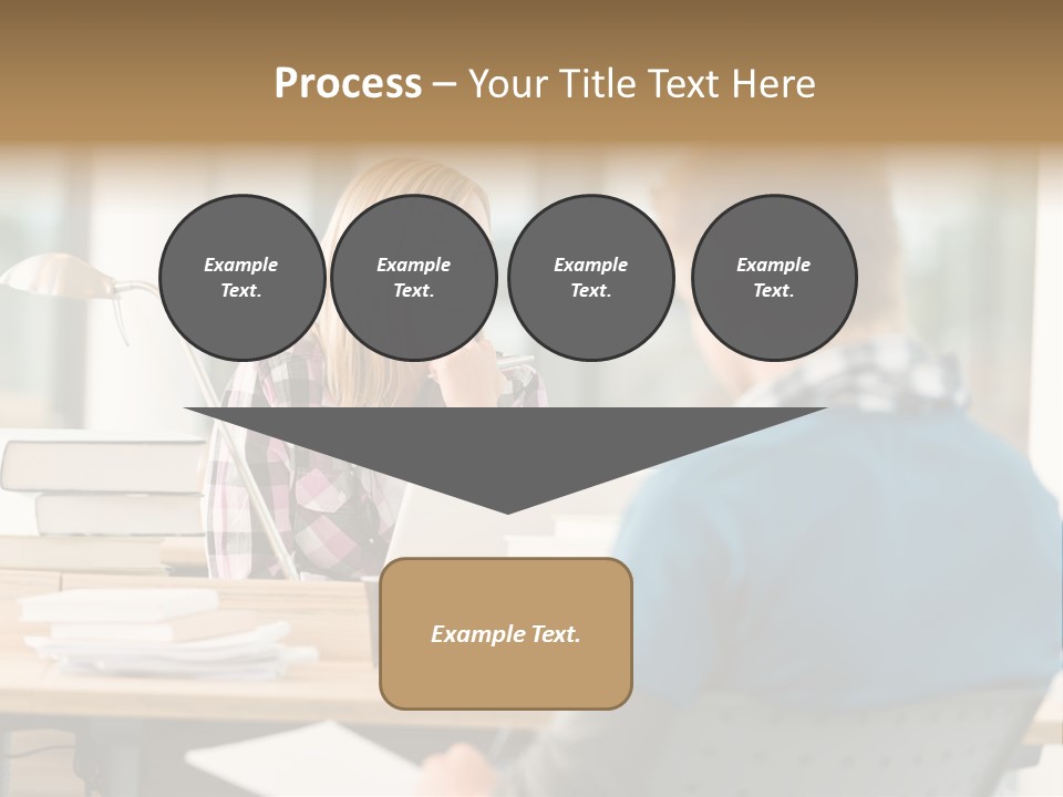 Holding Two Sitting PowerPoint Template