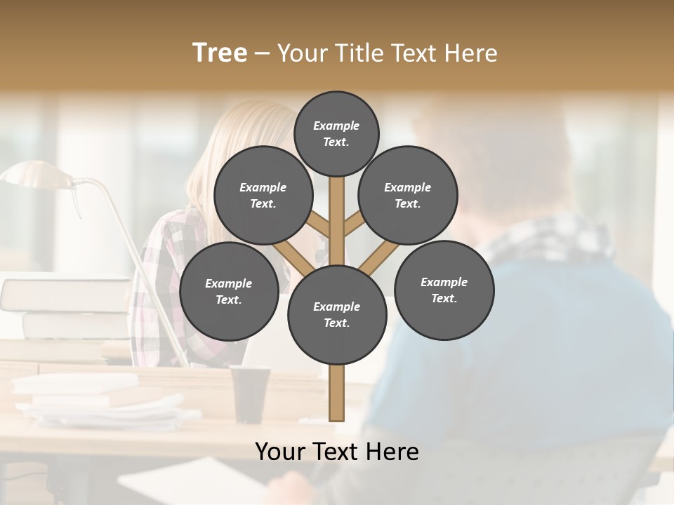 Holding Two Sitting PowerPoint Template