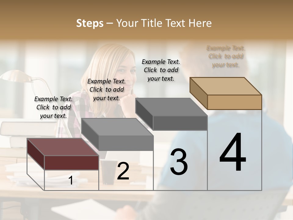 Holding Two Sitting PowerPoint Template