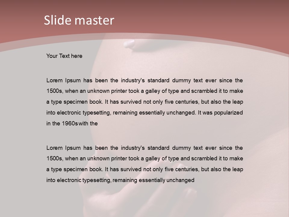 Marriage Development Pregnancy PowerPoint Template