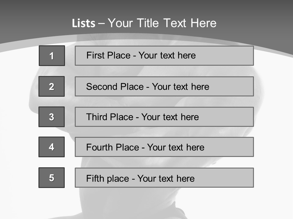 Six Packs Artistic White PowerPoint Template