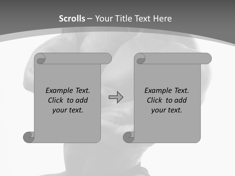 Six Packs Artistic White PowerPoint Template