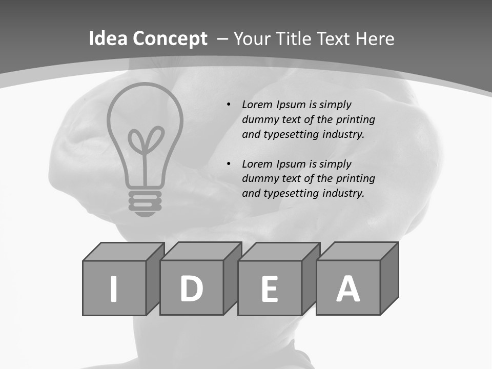 Six Packs Artistic White PowerPoint Template