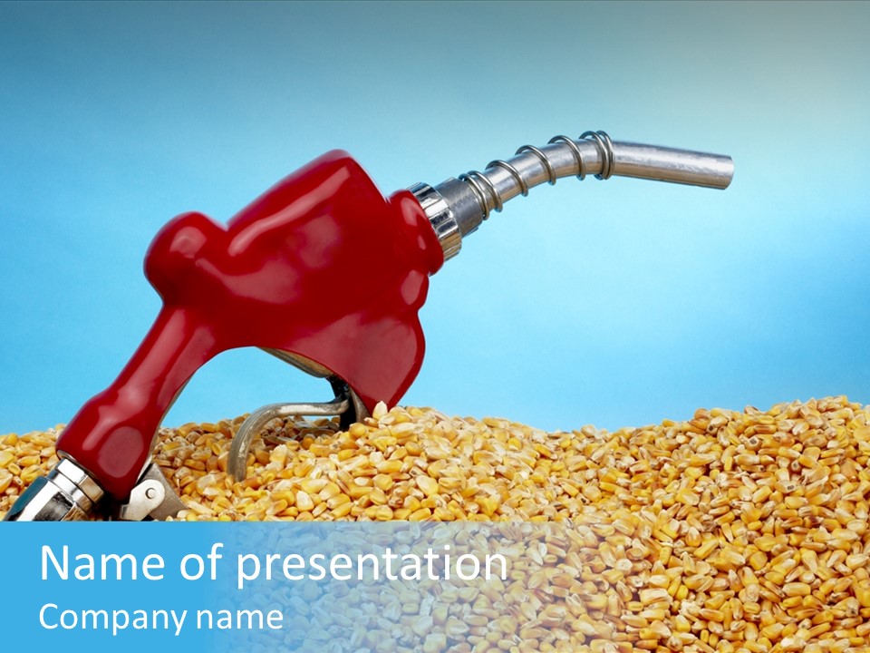 Corn Biomass Biofuel PowerPoint Template