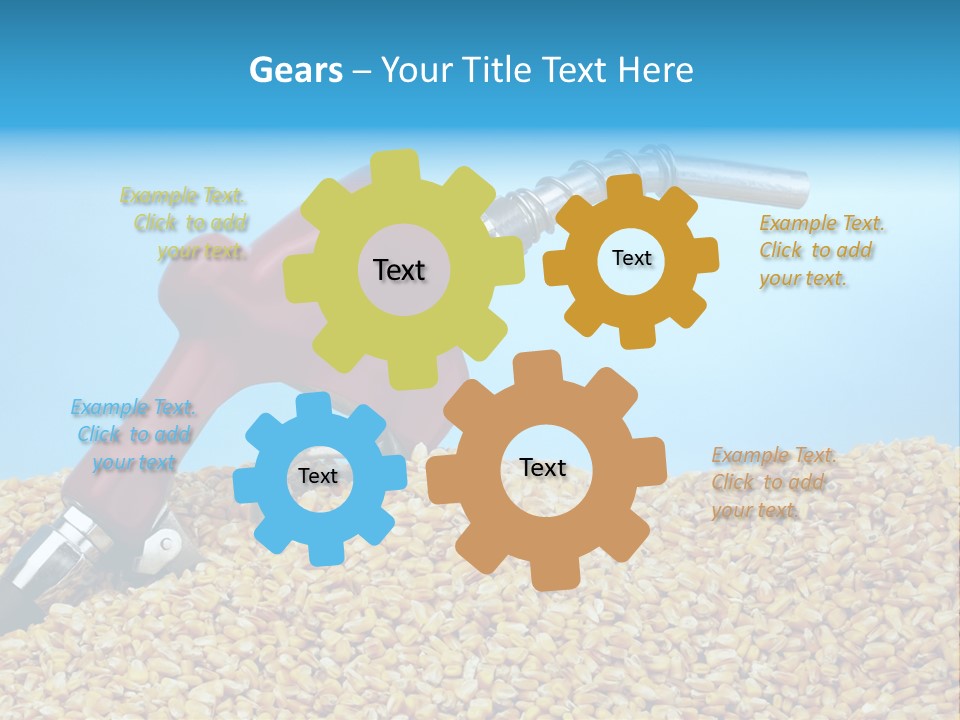 Corn Biomass Biofuel PowerPoint Template