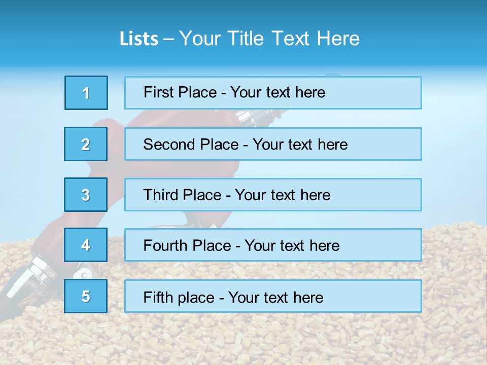 Corn Biomass Biofuel PowerPoint Template