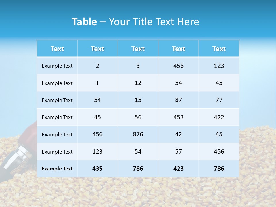 Corn Biomass Biofuel PowerPoint Template
