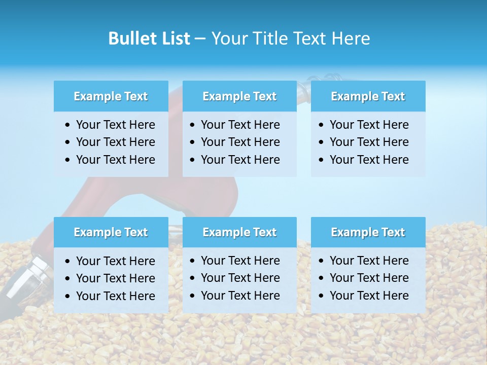 Corn Biomass Biofuel PowerPoint Template