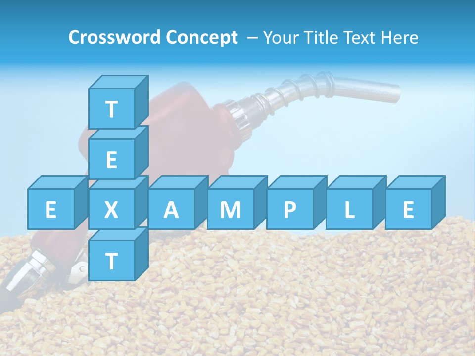 Corn Biomass Biofuel PowerPoint Template