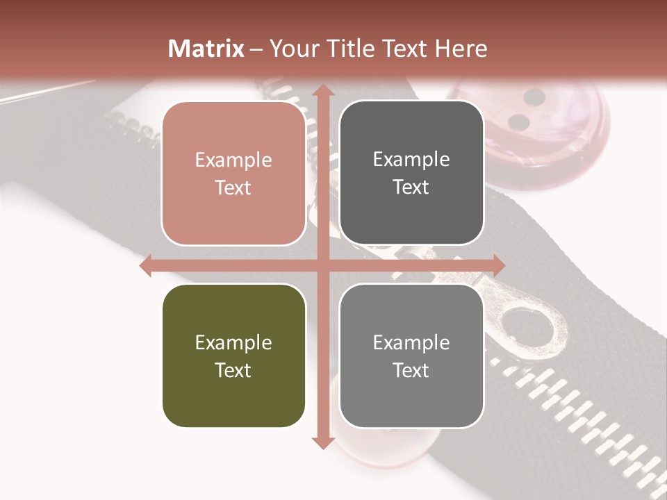 Sew Linen Needlework PowerPoint Template