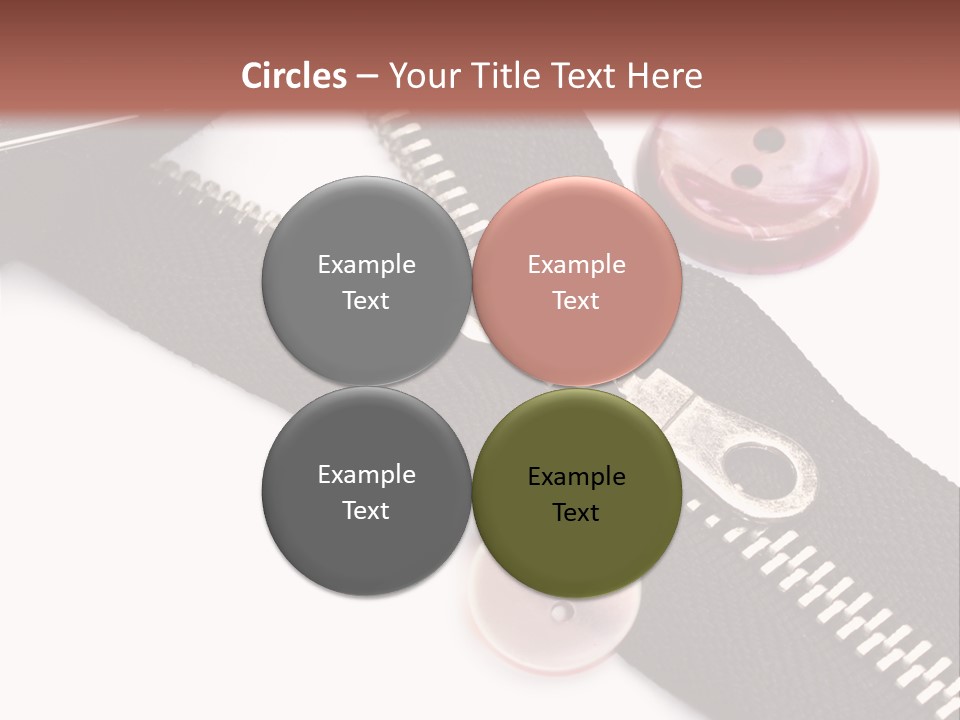 Sew Linen Needlework PowerPoint Template