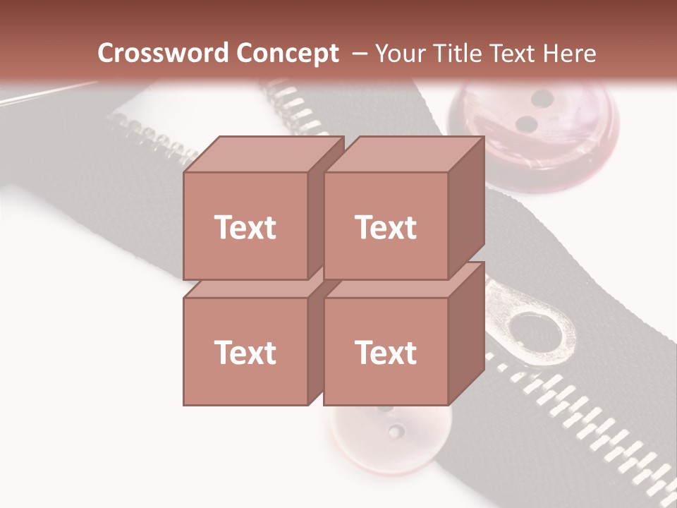 Sew Linen Needlework PowerPoint Template