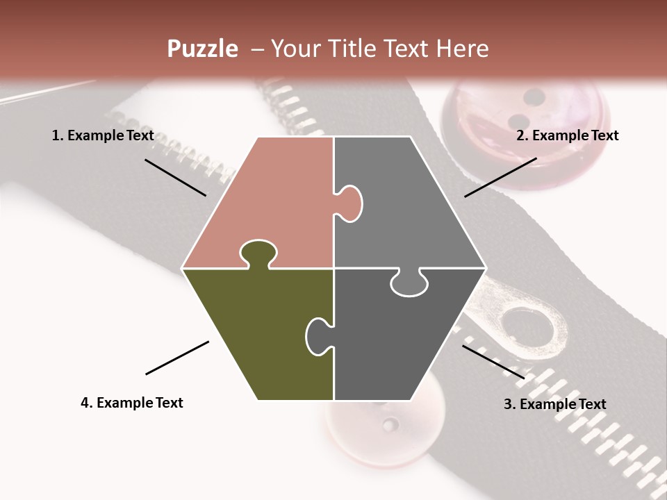 Sew Linen Needlework PowerPoint Template