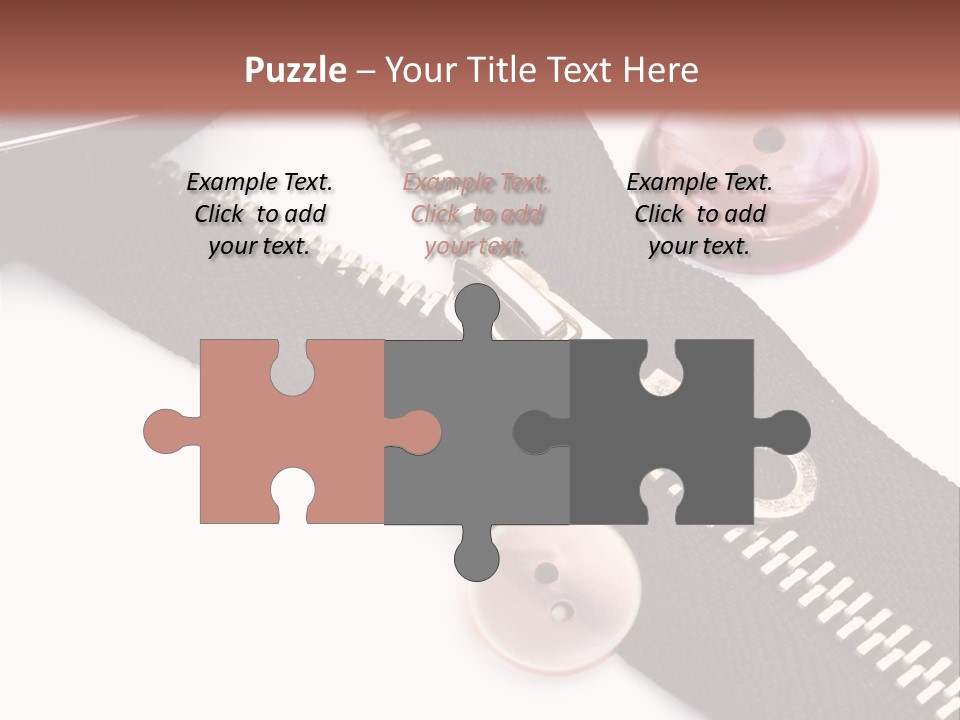 Sew Linen Needlework PowerPoint Template