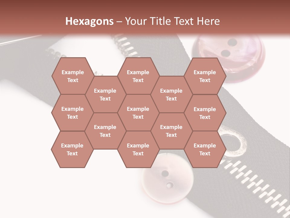 Sew Linen Needlework PowerPoint Template