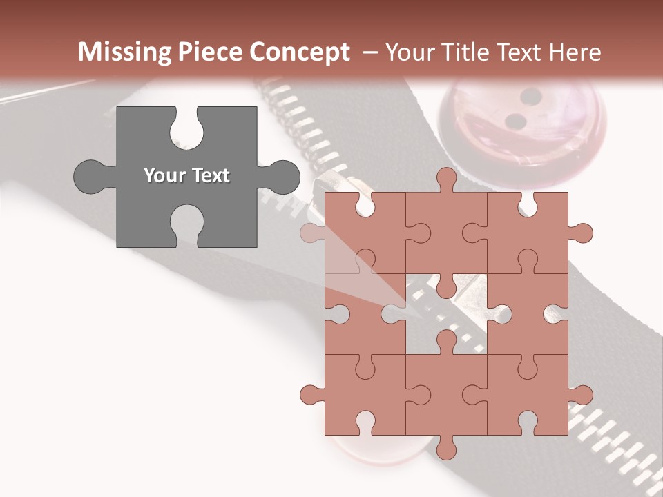 Sew Linen Needlework PowerPoint Template