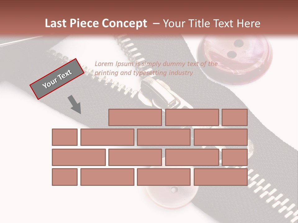 Sew Linen Needlework PowerPoint Template