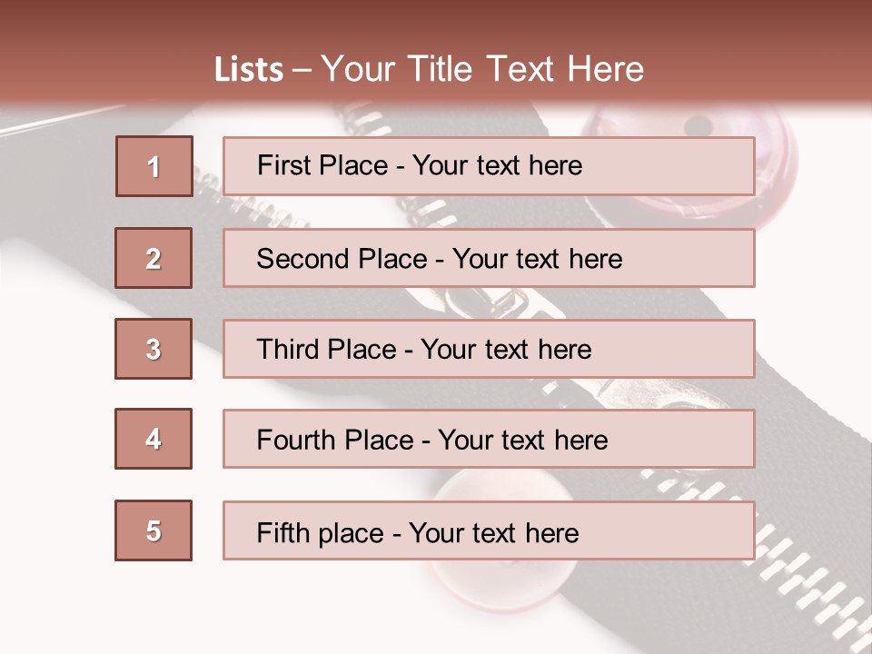 Sew Linen Needlework PowerPoint Template