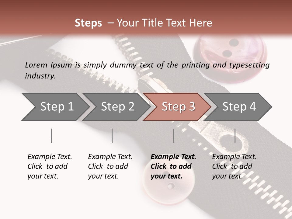 Sew Linen Needlework PowerPoint Template