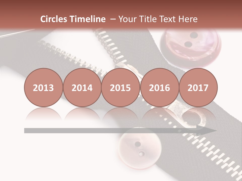 Sew Linen Needlework PowerPoint Template