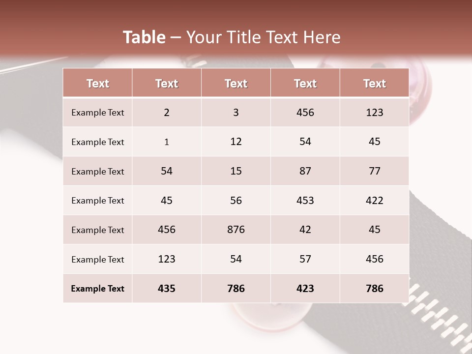 Sew Linen Needlework PowerPoint Template