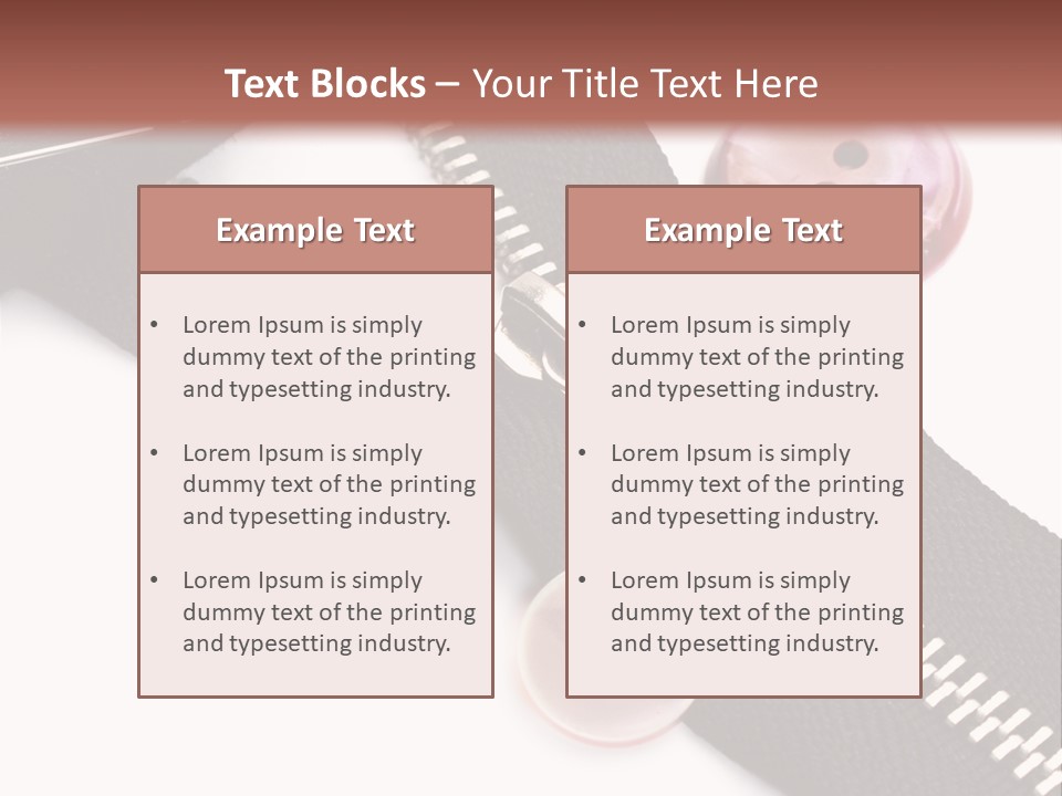 Sew Linen Needlework PowerPoint Template