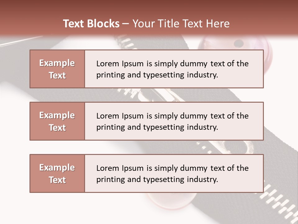 Sew Linen Needlework PowerPoint Template