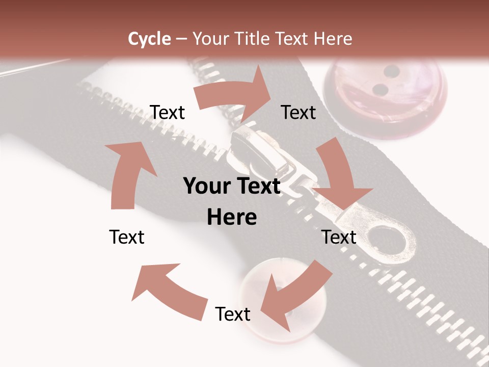 Sew Linen Needlework PowerPoint Template