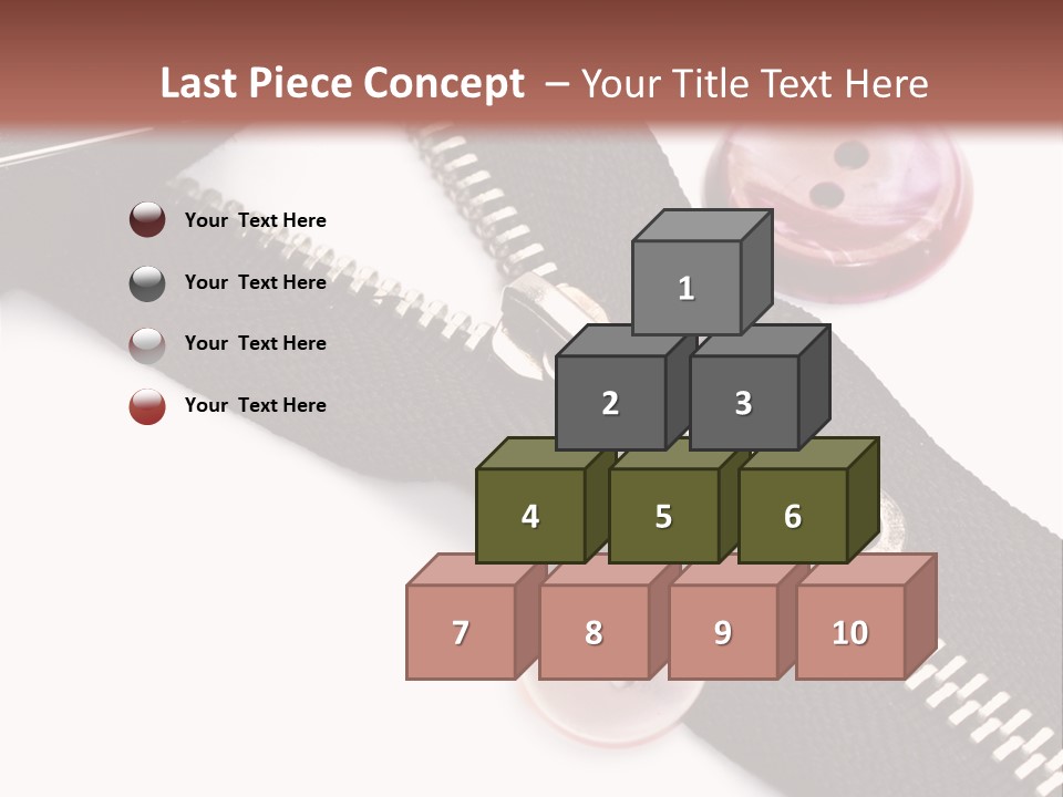 Sew Linen Needlework PowerPoint Template