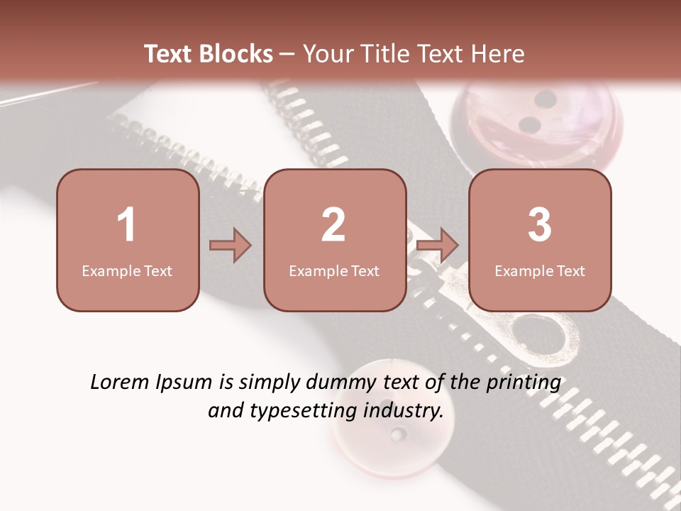 Sew Linen Needlework PowerPoint Template