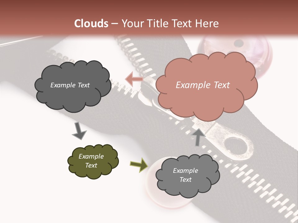 Sew Linen Needlework PowerPoint Template