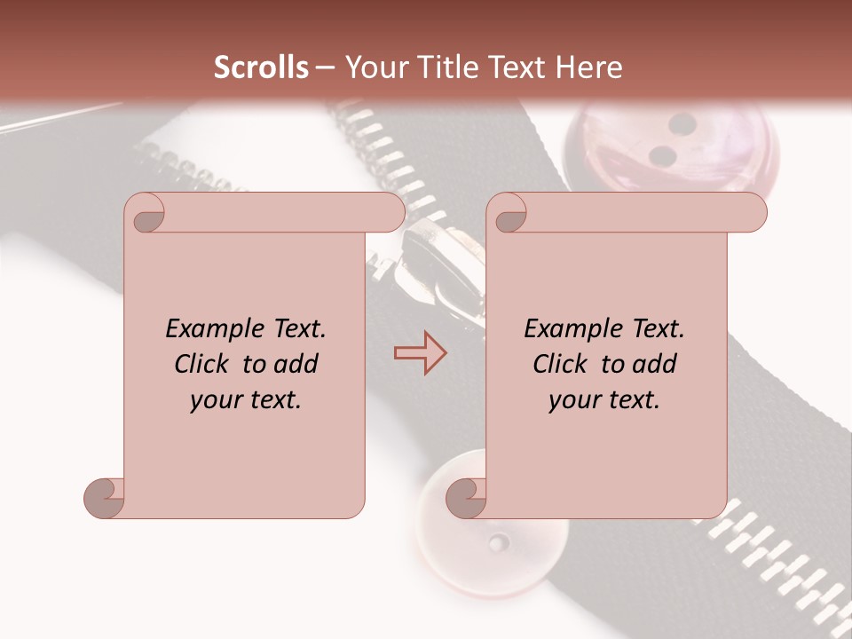 Sew Linen Needlework PowerPoint Template