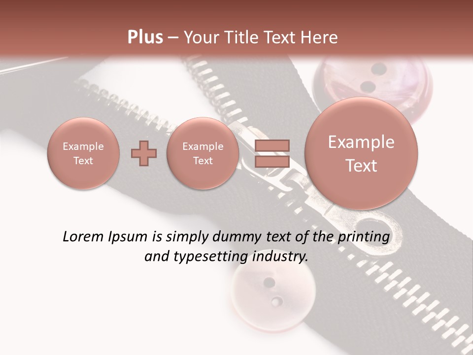 Sew Linen Needlework PowerPoint Template