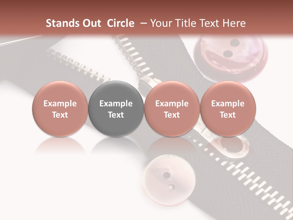 Sew Linen Needlework PowerPoint Template