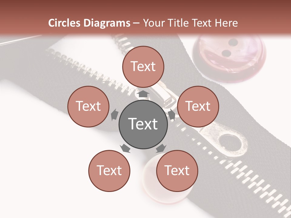 Sew Linen Needlework PowerPoint Template